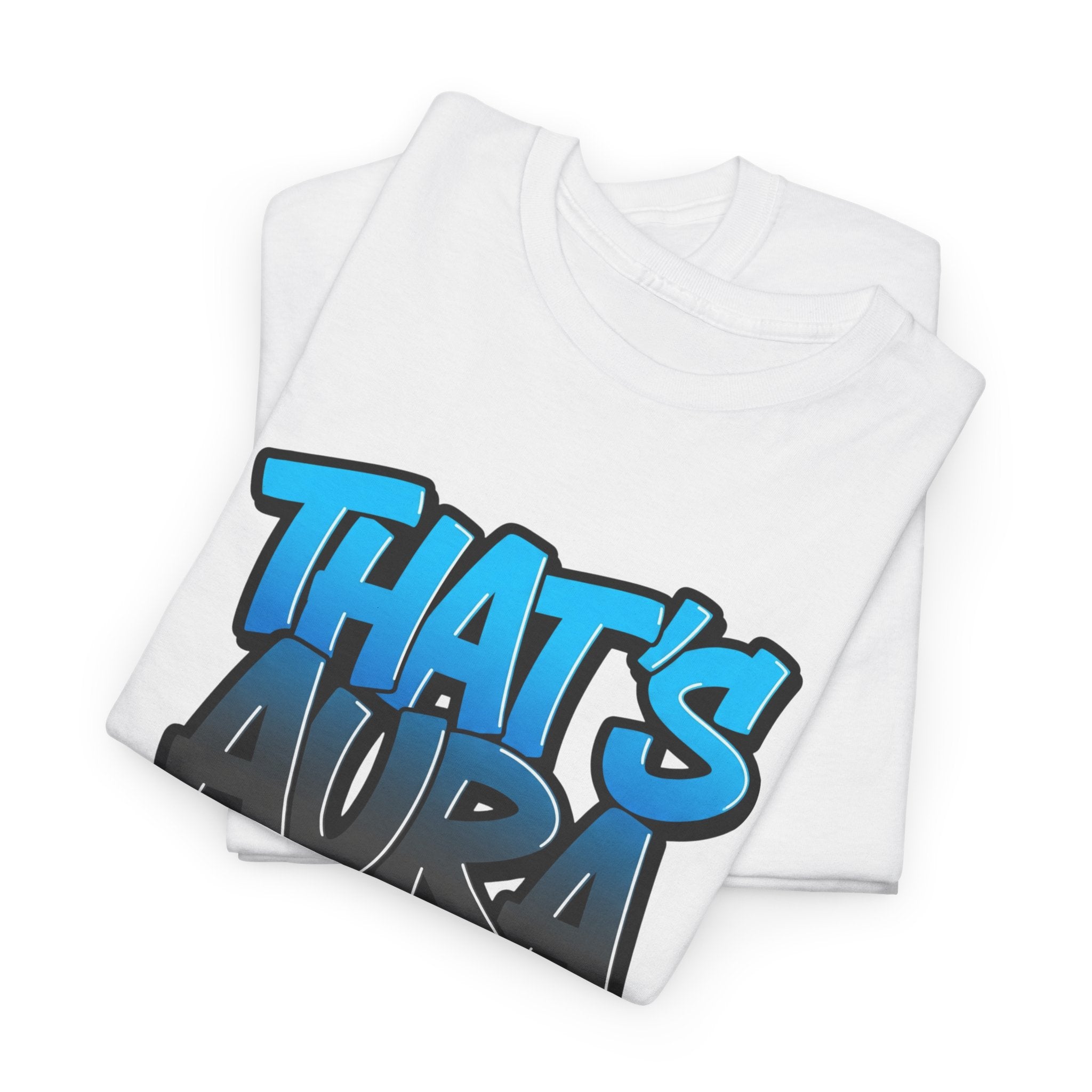 Urban That's Aura Graffiti Unisex Heavy Cotton Tee | Streetwear Graphic T-Shirt, Casual Outfit, Gift for Art Lovers, Summer Style, Comfortable Wear