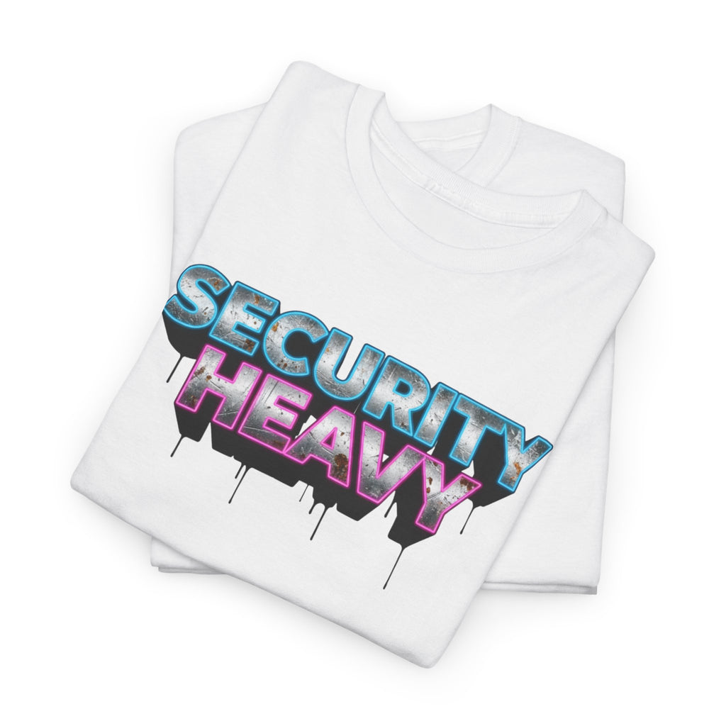 Security Heavy Viral Meme Cotton Tee with Design, Comfortable Unisex Shirt, Perfect for Casual Wear, Gifts, Parties, Fashion Statement Viral