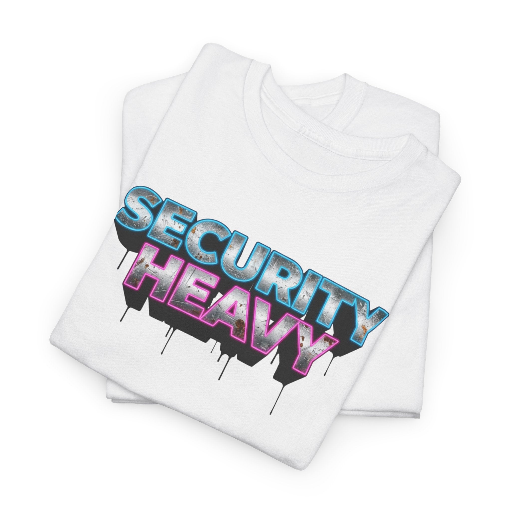 Security Heavy Viral Meme Cotton Tee with Design, Comfortable Unisex Shirt, Perfect for Casual Wear, Gifts, Parties, Fashion Statement Viral