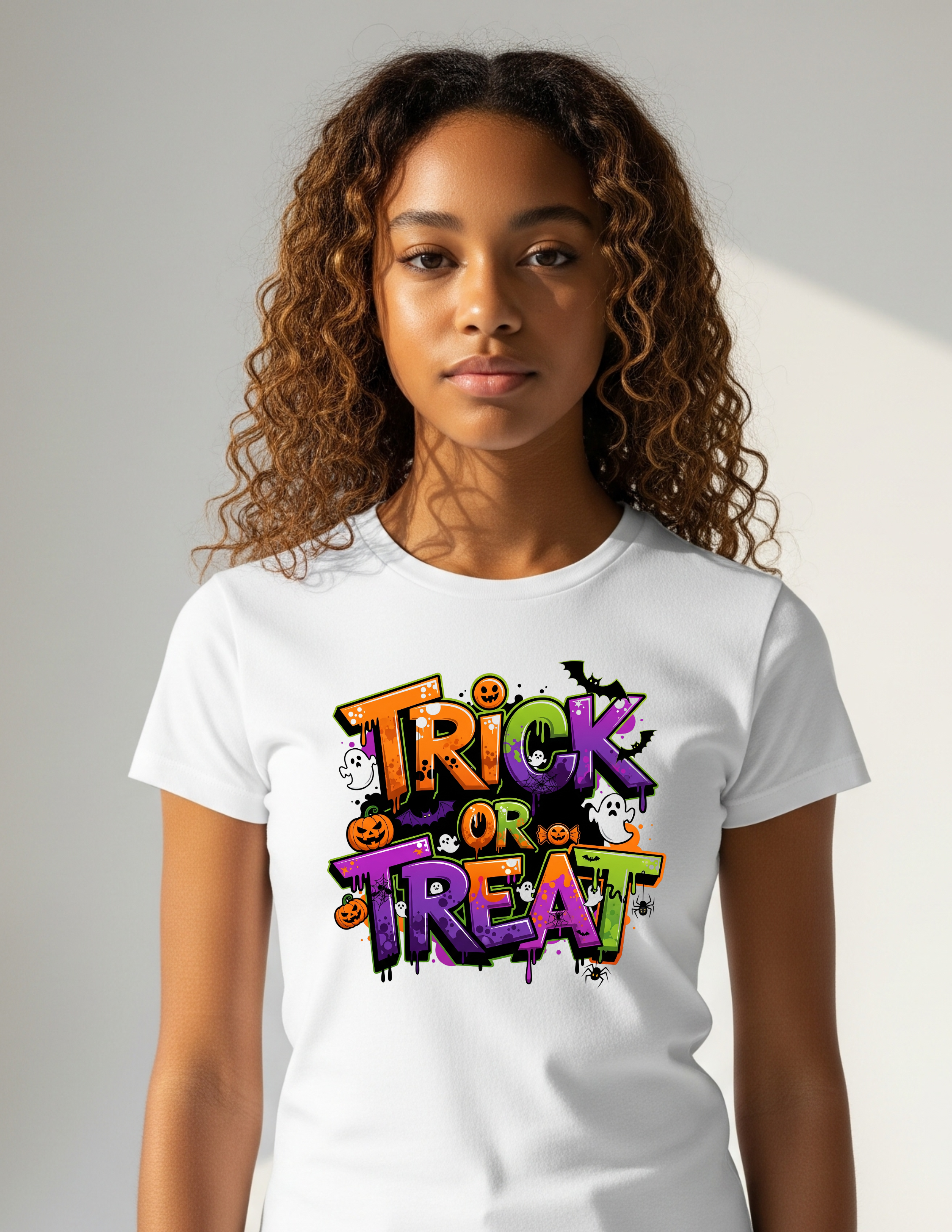Trick or Treat PNG |Halloween Pumpkin PNG | Spooky Season Sublimation | Halloween PNG for Tote, Mug & T-Shirt Designs | 2 Styles