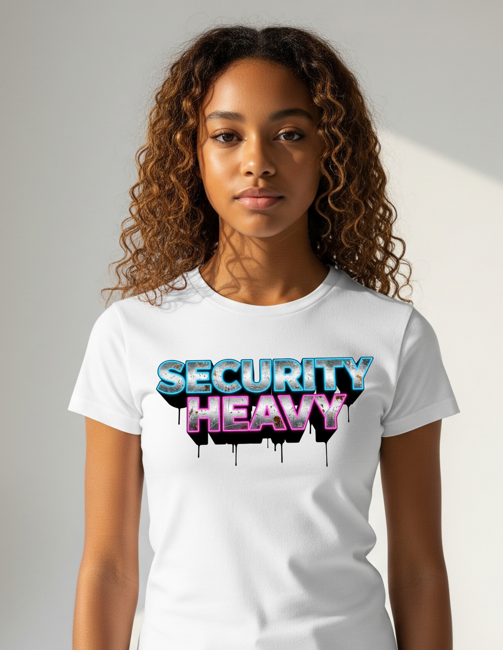 Security Heavy Viral Meme Cotton Tee with Design, Comfortable Unisex Shirt, Perfect for Casual Wear, Gifts, Parties, Fashion Statement Viral