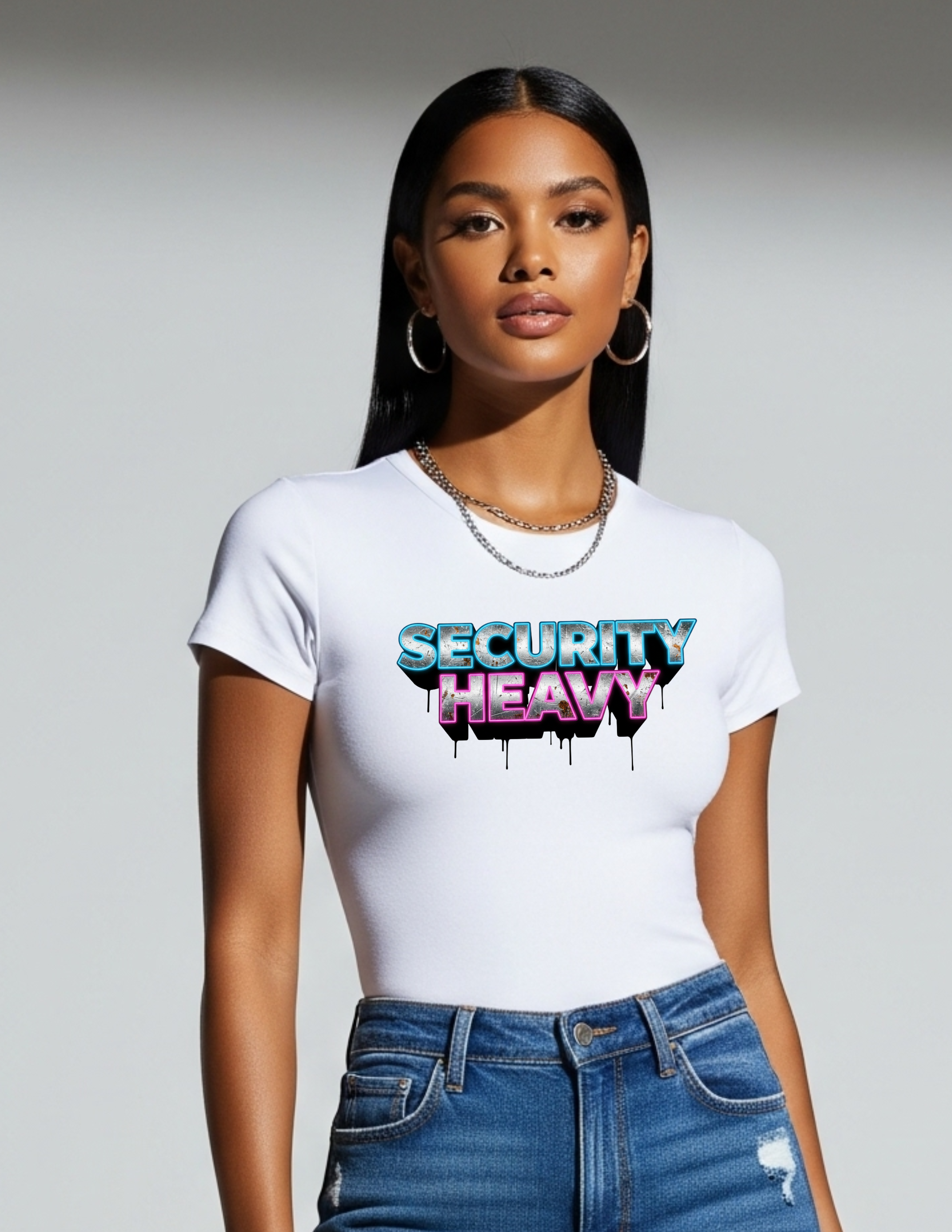 Security Heavy Viral Meme Cotton Tee with Design, Comfortable Unisex Shirt, Perfect for Casual Wear, Gifts, Parties, Fashion Statement Viral