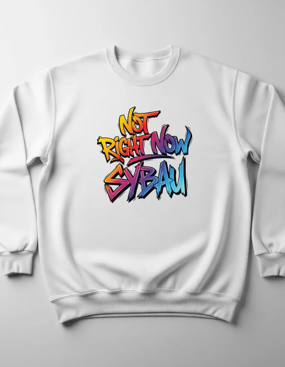SYBAU Not Right Now PNG | Viral Slang Digital Download | Funny Meme PNG for Shirts, Hoodies, Mugs, Stickers & Sublimation